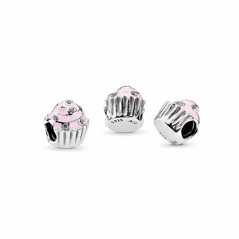 Pandora Sweet Cupcake Charm NZ, Sterling Silver (852360-JCR)